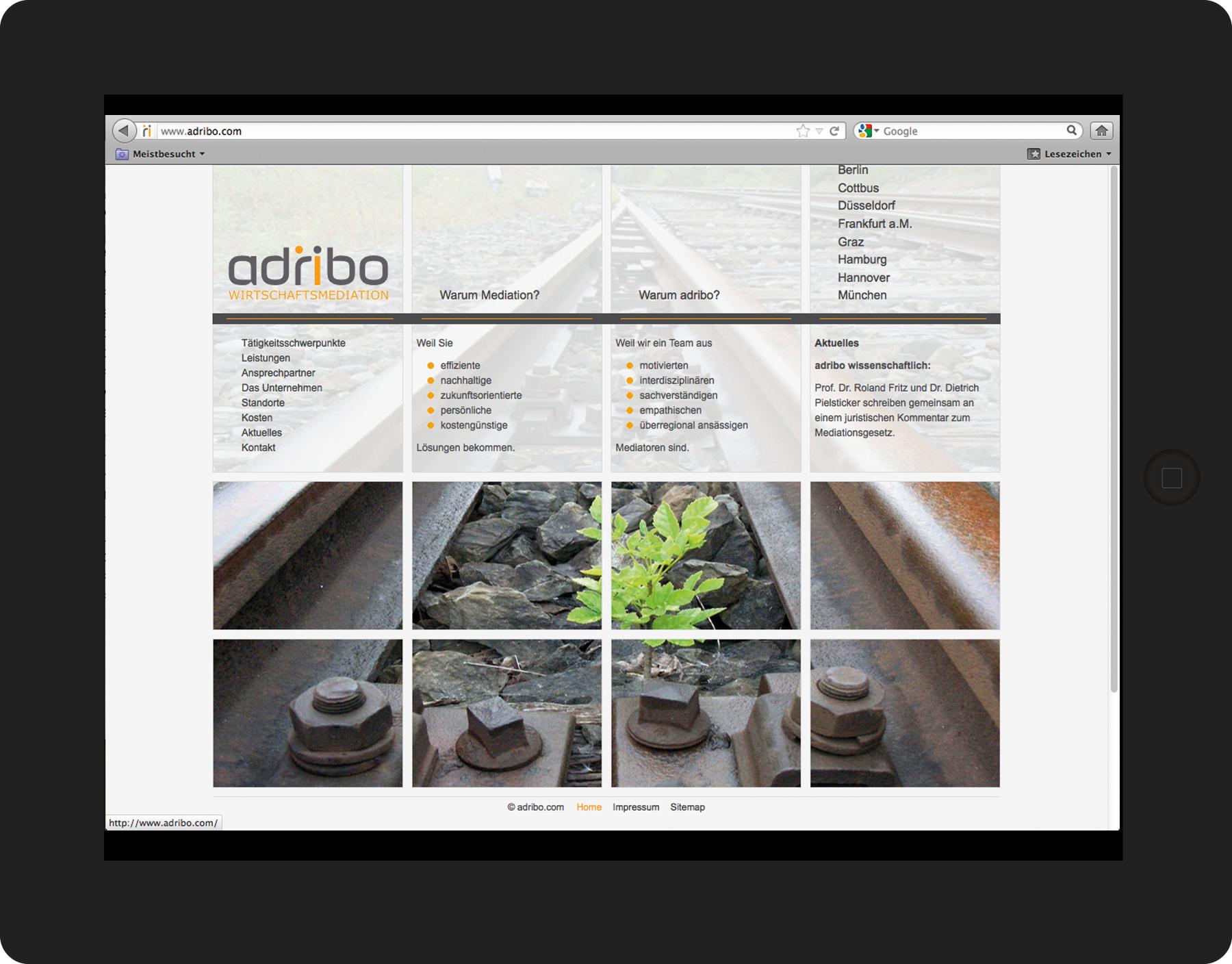 Webdesign fr www.adribo.com